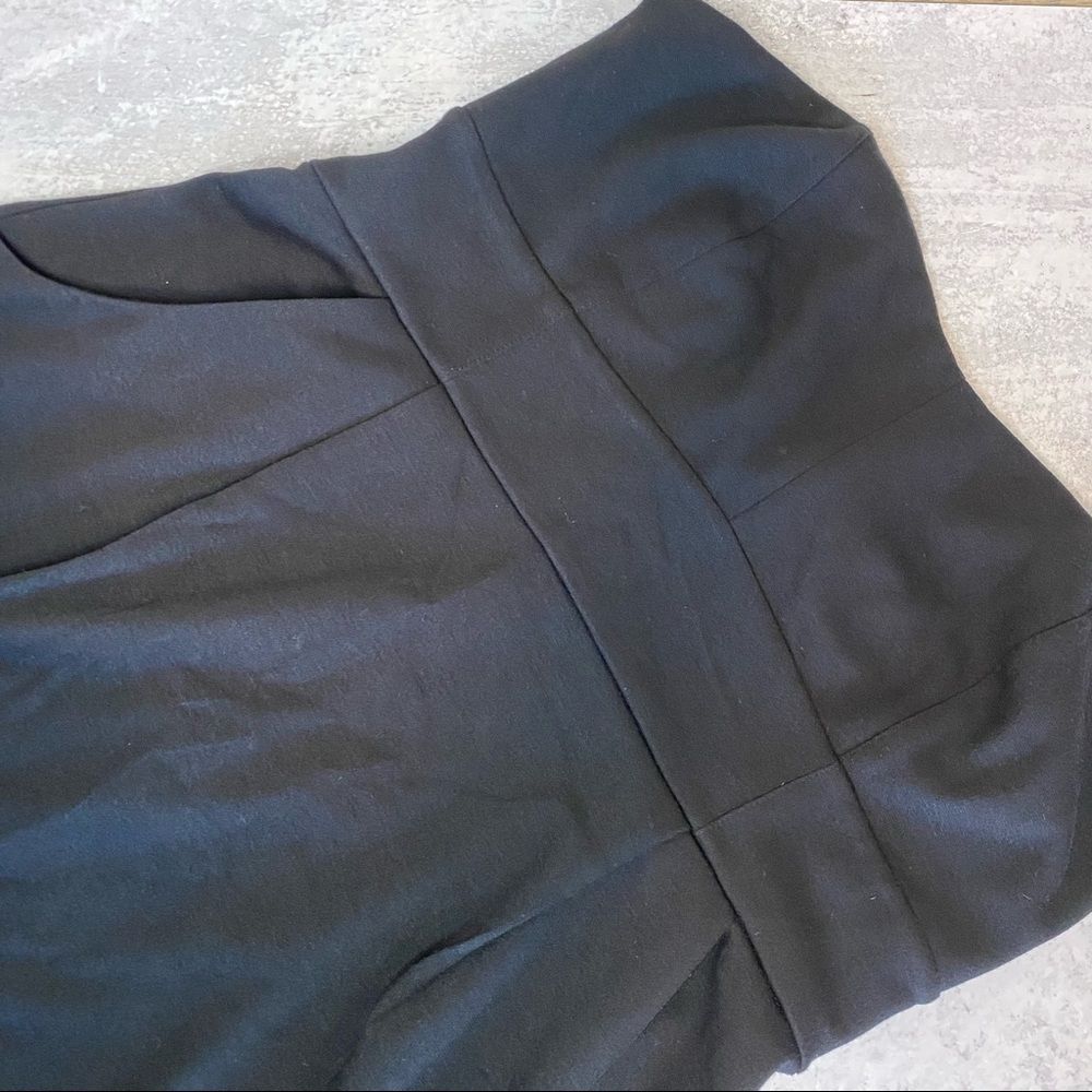 Lauren Conrad Black Strapless Dress, Pockets and exposed zipper. Size 16